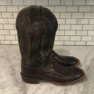 Lucchese Boots Mens Size 11 D Caiman Alligator Western Cowboy Made USA CY1051